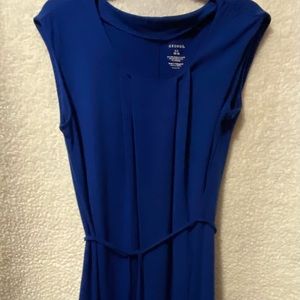 Blue sleeveless dress